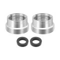 2pcs Faucet Aerator Adapter M16 Female To M22 Male With Washer 12mm Length 