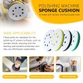 4x Foam Sanding Pads Fit For Orbital Sander Edge And Corner Polishing Curved Surface Ideal Multiple Materials Includes 1 Green