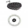 Black Standard Chain And Sprocket Kit Replacement For Yamaha Blaster 200 Yfs200 1988-2006 