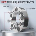5x4 Wheel Spacers 1 In Hubcentric Adapters For Ford Mustang 2015 To 2019 70 5mm Bore With 14x1 5 Threaded Studs And Nuts 2