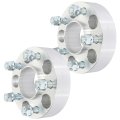 5x4 Wheel Spacers 1 In Hubcentric Adapters For Ford Mustang 2015 To 2019 70 5mm Bore With 14x1 5 Threaded Studs And Nuts 2 