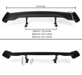 Universal 56 Inch Abs Adjustable Matt Black Wide Gt-style Gt Trunk Spoiler Wing W 3 Leg Stand Mounting Width Options