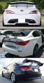 Universal 56 Inch Abs Adjustable Matt Black Wide Gt-style Gt Trunk Spoiler Wing W 3 Leg Stand Mounting Width Options