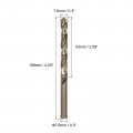 Uxcell 7 6mm Drilling Dia Straight Shank High Speed Steel Cobalt Metric Twist Drill Bit Rotary Tool 2pcs