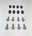 8 Ea Stainless Tj Bumper End Captorx Screws And U-nuts Compatible With1997 To 2006 Wrangler 