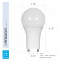 4 Pack Led Gu24 A19 Light Bulbs 60 Watt Equivalent 9 5 Dimmables For Home With Twist Lock Base Replacing Cfl Ceiling Light Omni