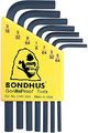 Bondhus 12245 Set Of 7 Hex L-wrenches Short Length Sizes 5 64-3 16-inch 