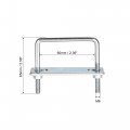 Uxcell Square U-bolts 2-3 8 60mm Inner Width Carbon Steel M6 With Nuts Frame Plate Round Washers