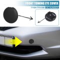 Front Bumper Tow Hook Cover Car Towing Eye Hole Replacement 71104-tf0-000 For Honda Jazz Fit Ge 2008-2010 Black