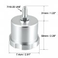 X Autohaux Car Handbrake Oil Tank Universal Racing Hydraulic Drift Hand Brake For Fluid Reservoir E-brake Silver Tone