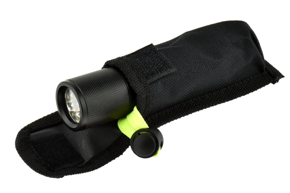 Se 9 Led Waterproof Flashlight With Carrying Case And Neon Lanyard Fl449wp