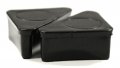 Toolusa 4 Pack Triangular Plastic Cap 1a X 3 8 Cm 90a Angle Metal Leg Protector A 1 9 Height Abs Black Finish 