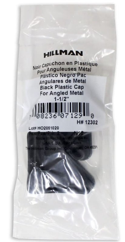 Toolusa 4 Pack Triangular Plastic Cap 1a X 3 8 Cm 90a Angle Metal Leg Protector A 1 9 Height Abs Black Finish
