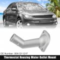 X Autohaux 06a121121f Metal Thermostat Housing Engine Coolant Water Outlet Mount For Volkswagen Jetta 1999-2011 2014-2017