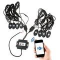 8 Pod Rgbw Rock Lights Underglow Light Kit App Control Rf Voice Music Mode Multicolor Wheel Well For Off Road Trucks Suv Atv 