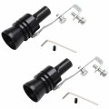 Urbest Aluminum Alloy Universal Turbo Sound Exhaust Muffler Pipe Whistle Car Roar Maker 2pcs Xl 56x85mm Black 
