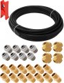 Vixen Air Set Of Fittings For Eight 1 2 Npt Valves With 50 Feet 3 8 Od Line And Hose Cutter Vxk1220h 