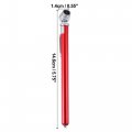 X Autohaux 2pcs 10-100psi Dual Head Stainless Steel Truck Pen Tyre Tire Air Pressure Gauge Grip For Bike Atv Car Suv Large