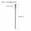 Uxcell Metric Thread Tap M12 X 1 25 H2 200mm Extra Long Straight Flute Screw Milling Machine Taps Threading Tapping Repair Tool