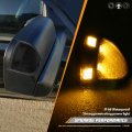Hercoo Led Side Mirror Turn Signal Light Left And Right Lamps Smoked Cover Lens For 68302828aa 68302829aa Compatible With
