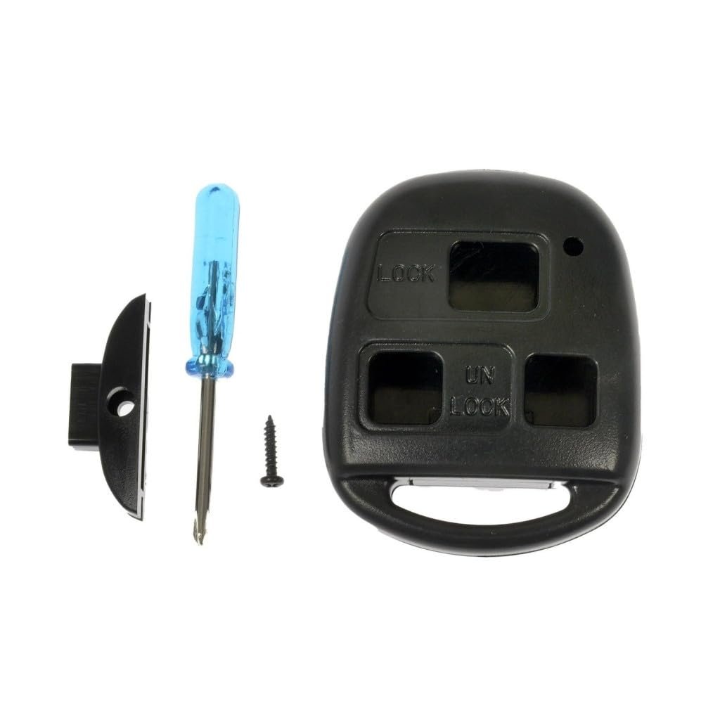 Lexus Rx350 2007 2008 2009 Keyless Remote Case Plastic Steel Material Black Blue Lock Unlock Panic Button Functions 3 Buttons