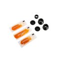 Disc Brake Caliper Guide Pin Seal Set For Chevy Silverado 3500 Hd 2011 2012 2013 Front Black Rubber 0 7 Inside Diameter 1 28 In 