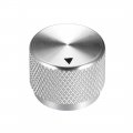 Uxcell Stereo Knob 20 6 15 5 Mm Aluminium Alloy Volume Control Knobs Sliver 