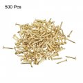 Uxcell Small Tiny Nails 1 2x10mm Dxl For Wooden Diy Decorative Pictures Boxes Household Accessories Brass Tone 500pcs