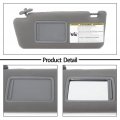Ocpty Left Driver Side Gray Sun Visor Without Sunroof Fit For 2005 2006 2007 2008 2009 2010 2011 Toyota Tacoma 74320-35c10-b0