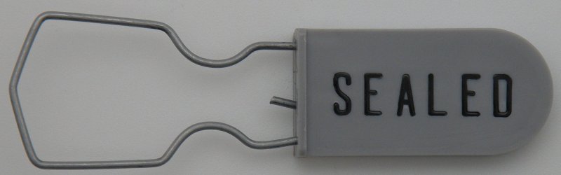 Electric Meter Security Seal Wire Padlock Grey Pack Of 10