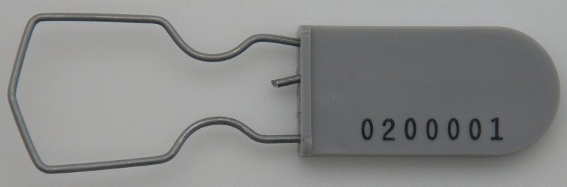 Electric Meter Security Seal Wire Padlock Grey Pack Of 10