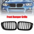 Topteng Gloss Black Front Bumper Kidney Grille Grill For Bmw X3 F25 2014-2017 Facelift Only X4 F26 51117338571 51137367421