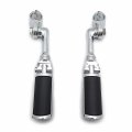 Smt Chrome Long Angled Adjustable Peg Mounting Kit Wing Zombie Sull Footrest For V-star Roadstar Suzuki Boulevard Equipped With
