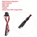 X Autohaux 2ft 16awg Sae To Ring Terminal Harness Quick Connect Disconnect Assembly With 10a Fuse For Car Motorcycle Solar