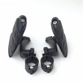Xkh Group Motorcycle Black 360 Adjustable Peg Mounting Kit U Shape Footrest Foot Pegs For V-star Roadstar Suzuki Boulevard