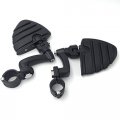 Xkh Group Motorcycle Black 360 Adjustable Peg Mounting Kit U Shape Footrest Foot Pegs For V-star Roadstar Suzuki Boulevard