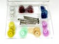 Radial Bristle Disc Kit Assortment 48pc 3 4 Dia 6each 7-grades 6 Mandrels 