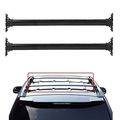 Auxmart Roof Rack Cross Fit For Toyota Highlander 2008 2009 2010 2011 2012 2013 Aircraft Aluminum Black 132lbs 60kg Capacity 
