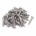 Uxcell M4 2x25mm 304 Stainless Steel Flat Head Torx Self Tapping Screw Fastener 40pcs