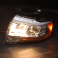 2pcs Headlights Assembly Chrome Housing Replacement For Expedition 2015-2017 W Projector Driver Side Lh Fl1z13008f Fo2502334 