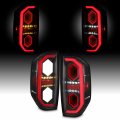 Akkon Fits 2014-2021 Toyota Tundra Full Led Tube Signal Reverse Swithback Mirror 3d Brake Black Tail Lights Pair 