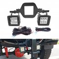 Wsays Tow Hitch Light Kit 2pcs 3 Led Pods With 2 5 Mounting Brackets And Wiring Harness Reverse Backup Lights Off-road Driving 
