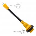 Gcd Marine Rv Cords 125v 30 Amp Female X 15 Male Shore Power Pigtail Boat Adapter