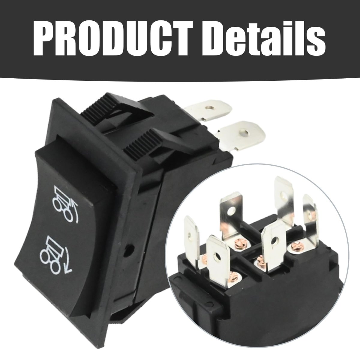 Am116712 Hydraulic Bed Box Lift Toggle Rocker Switch For John Deere Gator 1445 1735 850d 550 855d 625i 825i 6x4 4x4 Cs Replaces