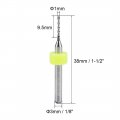Uxcell Pcb Drill Bits 1mm Tungsten Carbide Rotary Tool Jewelry Cnc Engraving Print Circuit Board Micro 1 8 Inch Shank 10 Pcs