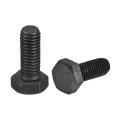 2pcs M8-1 25 X 20mm Left Hand Hex Head Bolt Black Oxide Carbon Steel Reverse Fully Threaded Fastener Screws Bolts For Machinery 