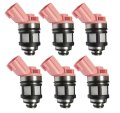6 Pcs Fuel Injector 166001800 Fj434 For Nissan Infiniti Mercury Villager Fits Pathfinder Xterra Quest Frontier Qx4 