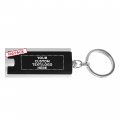 Discount Promos 100 Flashlight Keychains Pack Customizable Text Logo Rectangle Plastic Black 