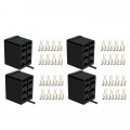 Beler 4 Sets Carling Arb Rocker Switch Wire Spade Terminal Connector Plug Socket Car Boat Suv