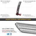 Full Led Strip Side Marker Lights Fender Parking Lamps For 2019-2023 Bmw 3 Series G20 330e 330i 430i M340i Xdrive M4 Chrome